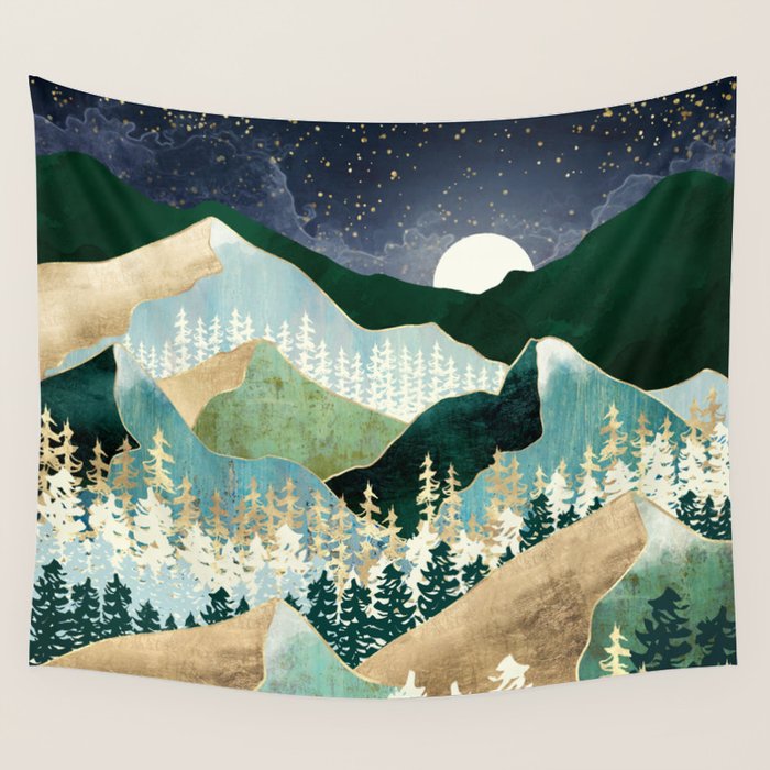 Spring Night Vista Wall Tapestry Gallery Image 4