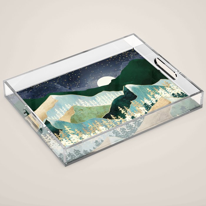 Spring Night Vista Acrylic Tray Gallery Image 1