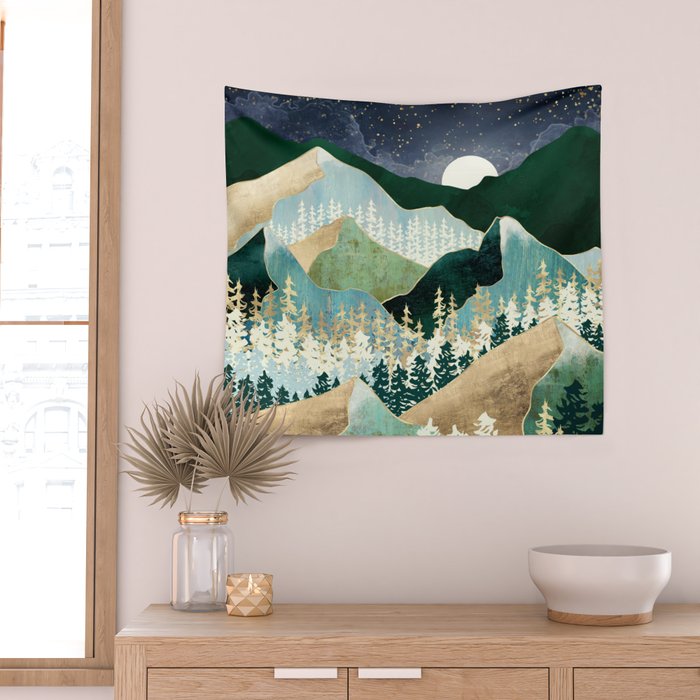 Spring Night Vista Wall Tapestry Gallery Image 2