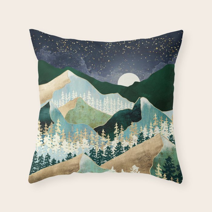 Spring Night Vista Throw Pillow Gallery Image 6