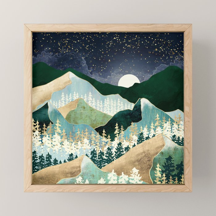 Spring Night Vista Mini Art Print Gallery Image 1