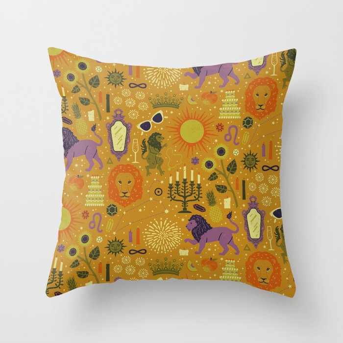 Leo Season Throw Pillow Gallery Image 1