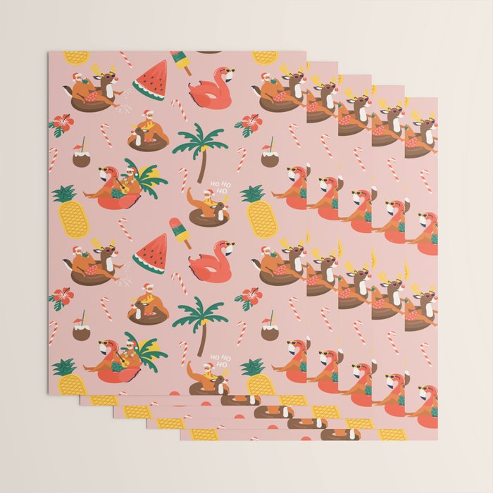 Hot Santa on vacation Wrapping Paper Gallery Image 3