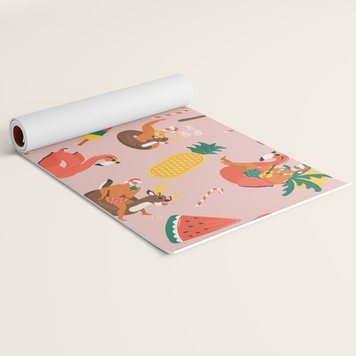 Hot Santa on vacation Yoga Mat Gallery Image 2