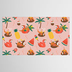 Hot Santa on vacation Tablecloth Gallery Image 2