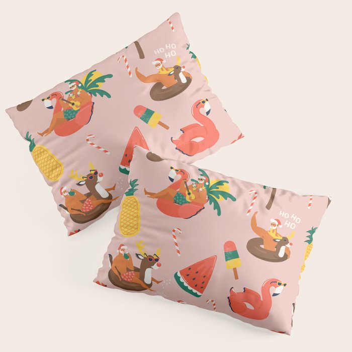 Hot Santa on vacation Pillow Sham Gallery Image 3