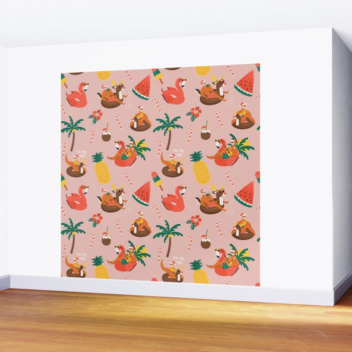 Hot Santa on vacation Wall Mural Gallery Image 2