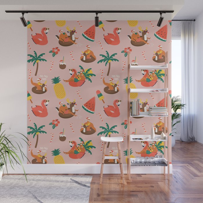 Hot Santa on vacation Wall Mural Gallery Image 1