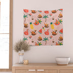 Hot Santa on vacation Wall Tapestry Gallery Image 2