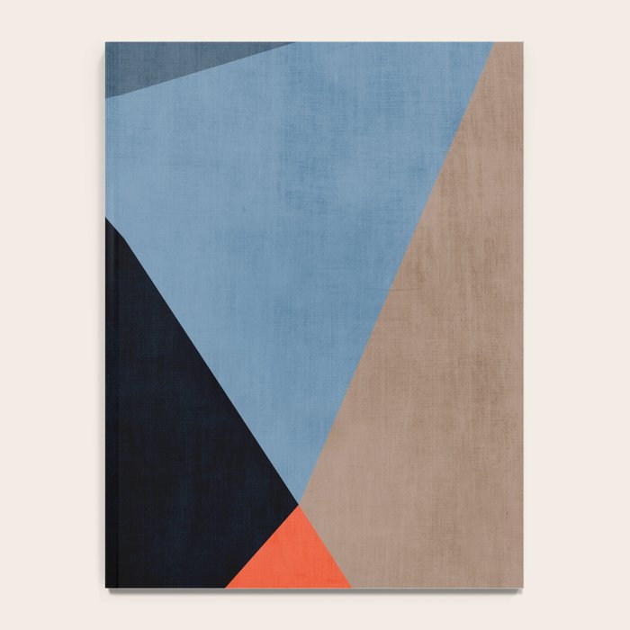 Orange Pink Fuchsia Black Geometric Abstract I Notebook Gallery Image 4
