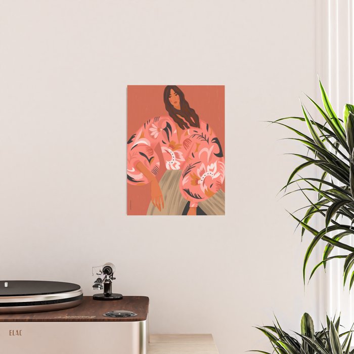 a girl in an embroidered shirt Poster Gallery Image 2