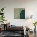 Modern Minimal Arch Abstract X Wood Wall Art Gallery Image 2
