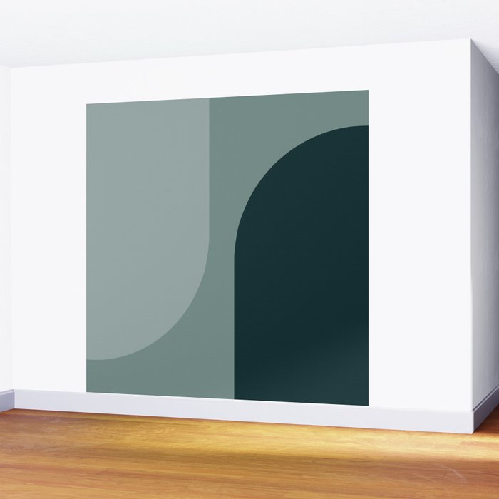 Modern Minimal Arch Abstract X Wall Mural Gallery Image 2