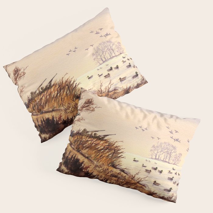 Duck Hunting Times Pillow Sham Gallery Image 1