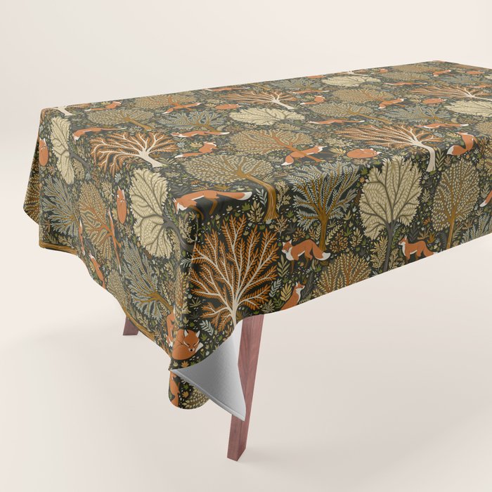 Woodland Fox Tablecloth Gallery Image 1