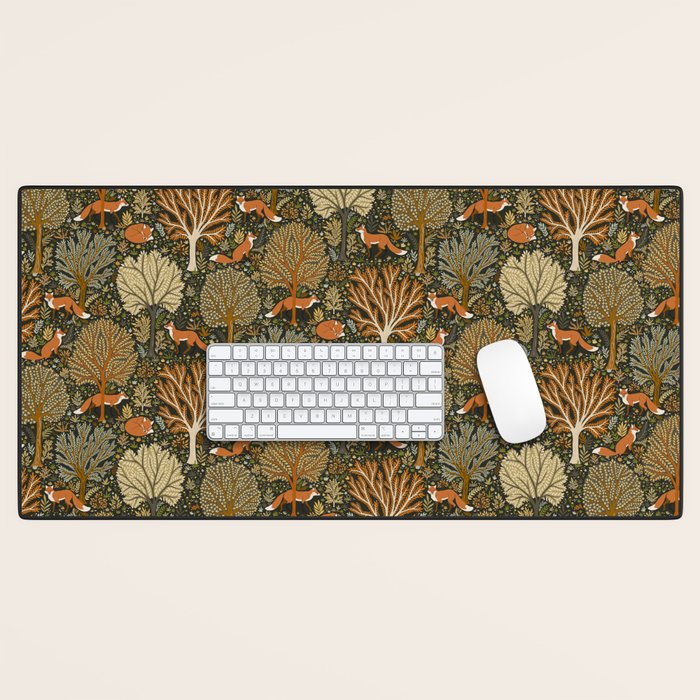 Woodland Fox Desk Mat Gallery Image 1