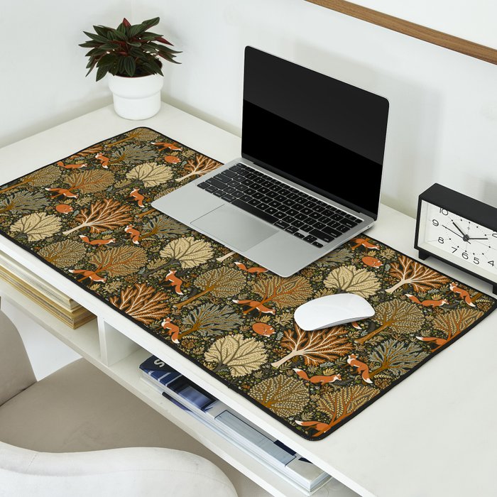 Woodland Fox Desk Mat Gallery Image 2