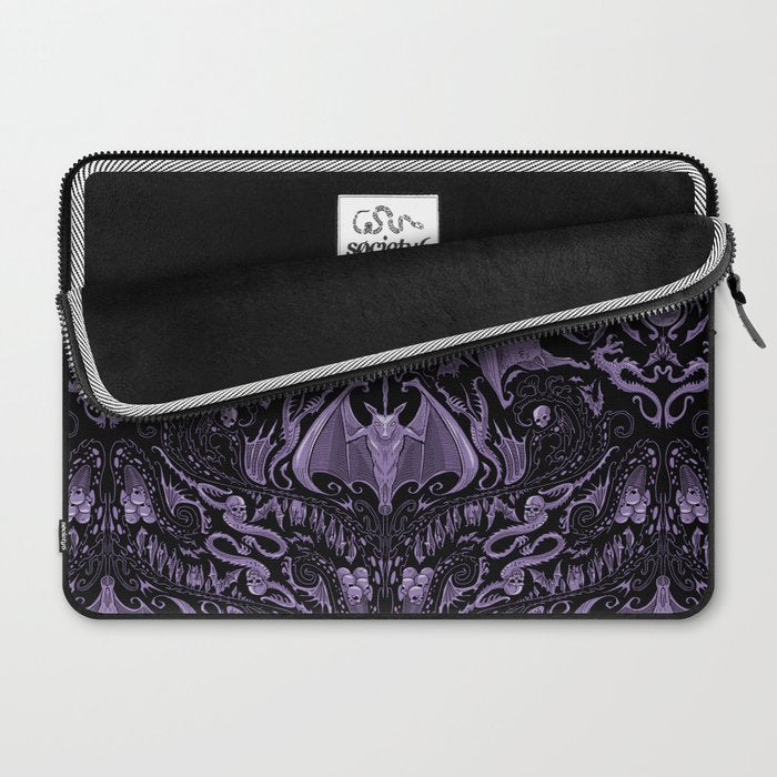 Bats and Beasts - ROYAL PURPLE Laptop Sleeve Gallery Image 2