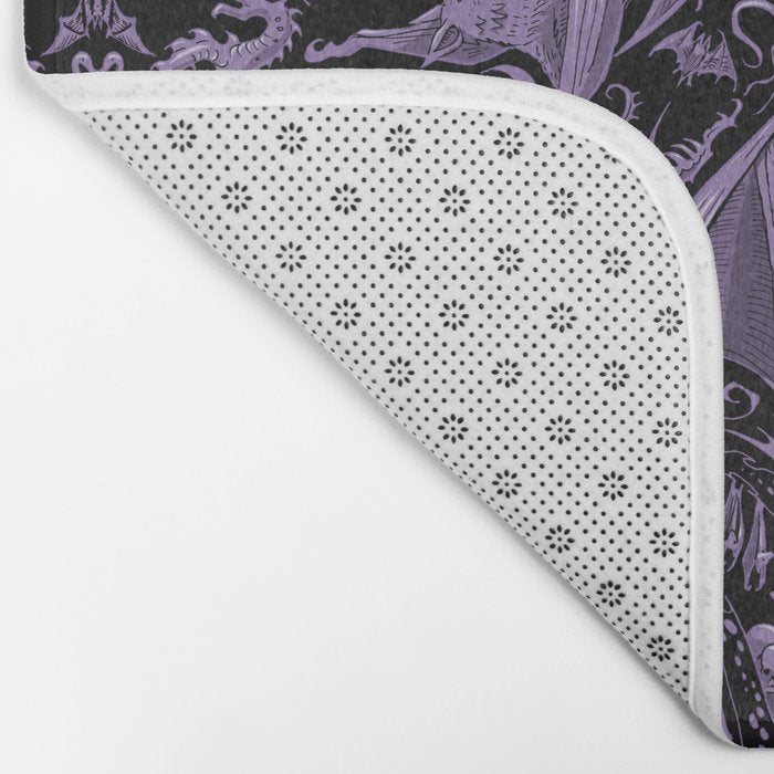Bats and Beasts - ROYAL PURPLE Bath Mat Gallery Image 2