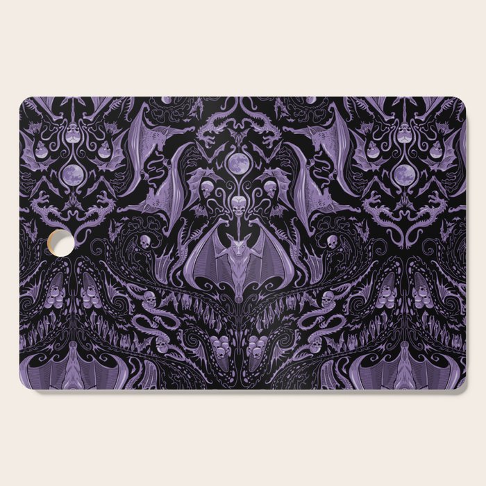 Bats and Beasts - ROYAL PURPLE Cutting Board Gallery Image 1