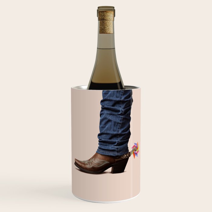 Funny Cowboy  Wine Chiller Gallery Image 1