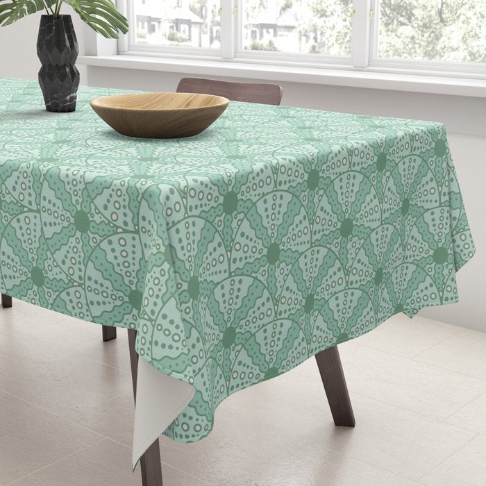 Sea Urchins - Aqua Blue Tablecloth Gallery Image 3