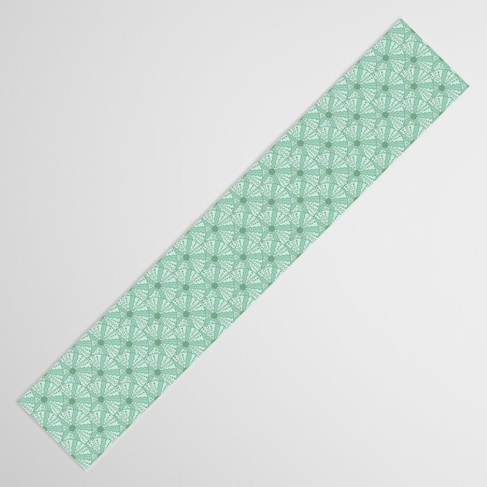 Sea Urchins - Aqua Blue Table Runner Gallery Image 3