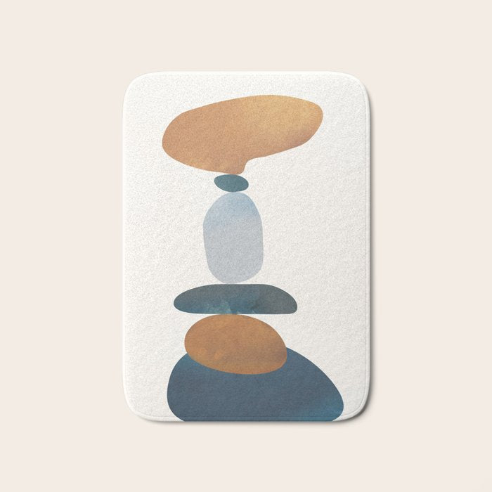 Balancing Stones 29 Bath Mat Gallery Image 1
