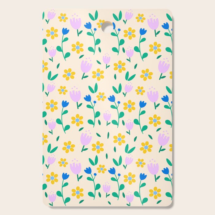 Vintage flowers pattern  Cutting Board Gallery Image 1