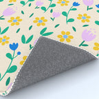 Vintage flowers pattern  Rug Gallery Image 4