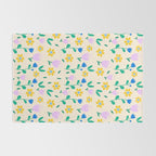 Vintage flowers pattern  Rug Gallery Image 2