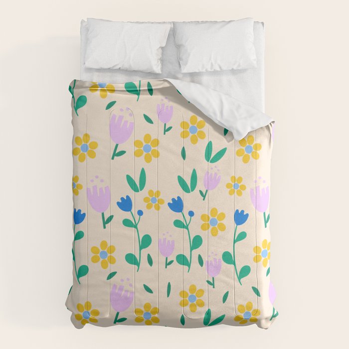 Vintage flowers pattern  Comforter Gallery Image 6