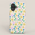 Vintage flowers pattern  iPhone Case Gallery Image 1