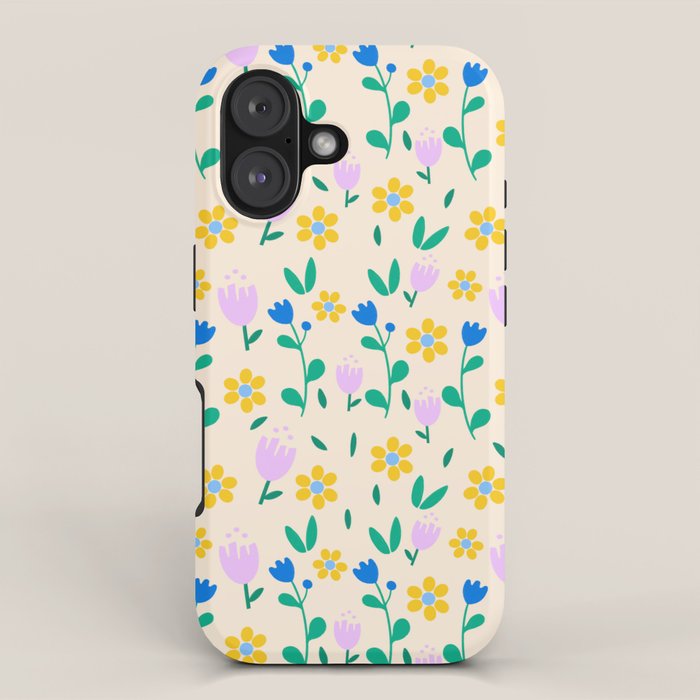 Vintage flowers pattern  iPhone Case Gallery Image 1