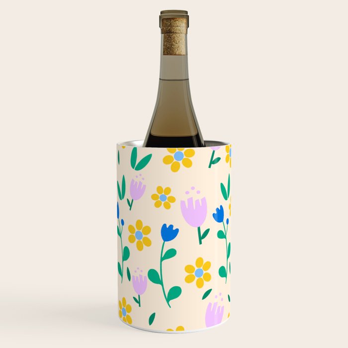 Vintage flowers pattern  Wine Chiller Gallery Image 2