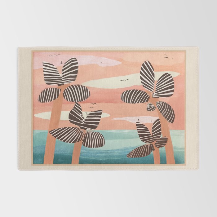Tropical Sunset Palms III Rug Gallery Image 2