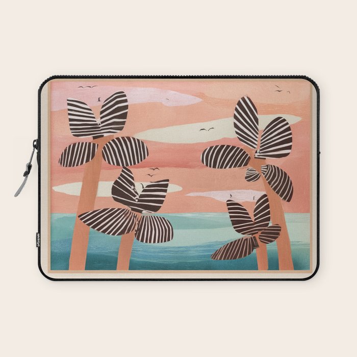 Tropical Sunset Palms III Laptop Sleeve Gallery Image 1