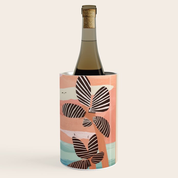 Tropical Sunset Palms III Wine Chiller Gallery Image 3