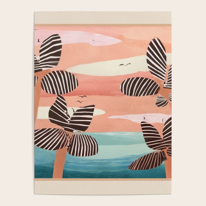Tropical Sunset Palms III Poster Gallery Image 4