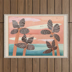 Tropical Sunset Palms III Outdoor Rug Gallery Image 1