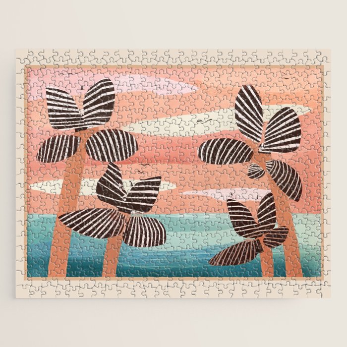 Tropical Sunset Palms III Jigsaw Puzzle Gallery Image 1