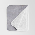 Italian Plaster Concrete Wall Throw Blanket Gallery Image 3