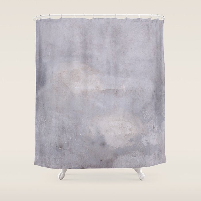 Italian Plaster Concrete Wall Shower Curtain Gallery Image 1