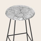 San Francisco White Map Stool Gallery Image 2