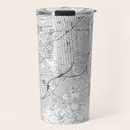 San Francisco White Map Travel Mug Gallery Image 1