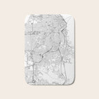 San Francisco White Map Bath Mat Gallery Image 1