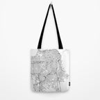 San Francisco White Map Tote Bag Gallery Image 2
