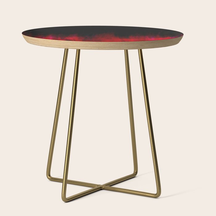 Red and Black Abstract Side Table Gallery Image 1