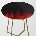 Red and Black Abstract Side Table Gallery Image 2