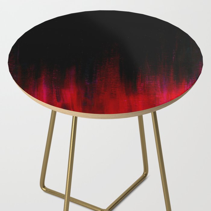 Red and Black Abstract Side Table Gallery Image 2